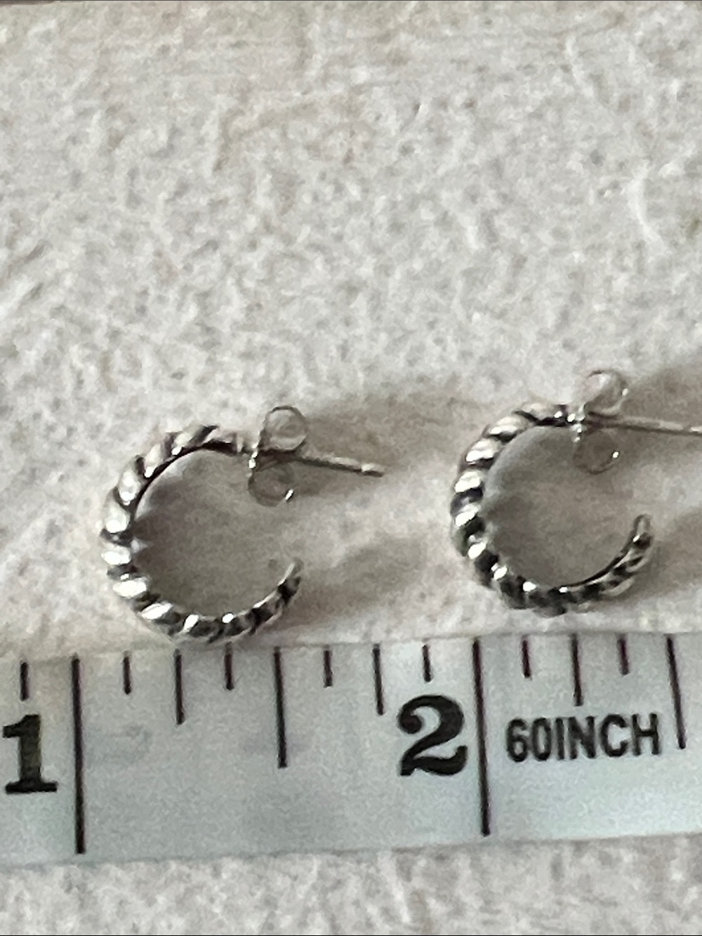 James Avery half twist hoop earrings - Picture 2 of 5